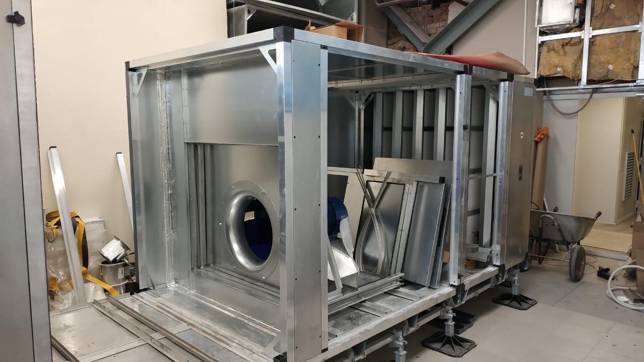 Сборка приточной вытяжной вентиляционной установки рамы для равномерного распределения нагрузки BigFoot - НИИ Командных Приборов